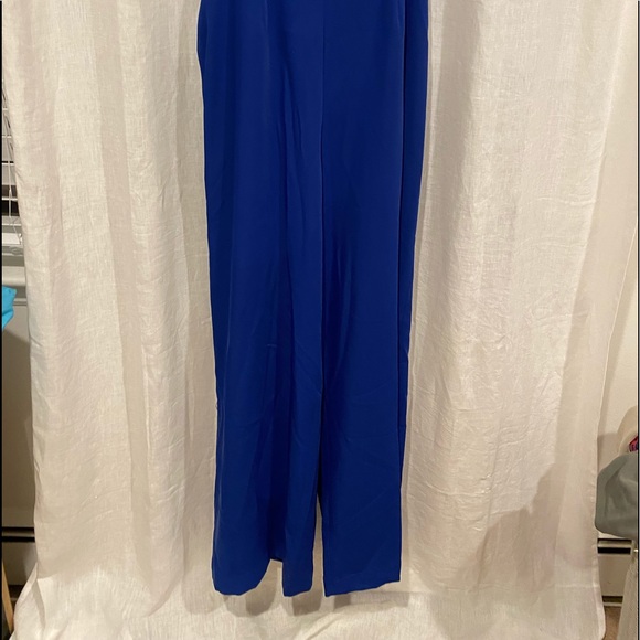 BCBGMAXARZIA electric blue jumpsuit